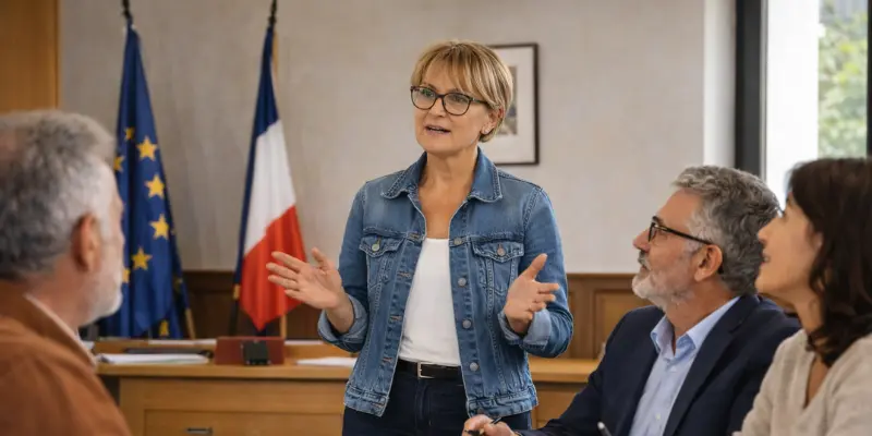 Élu local prenant la parole lors d’une réunion du conseil municipal