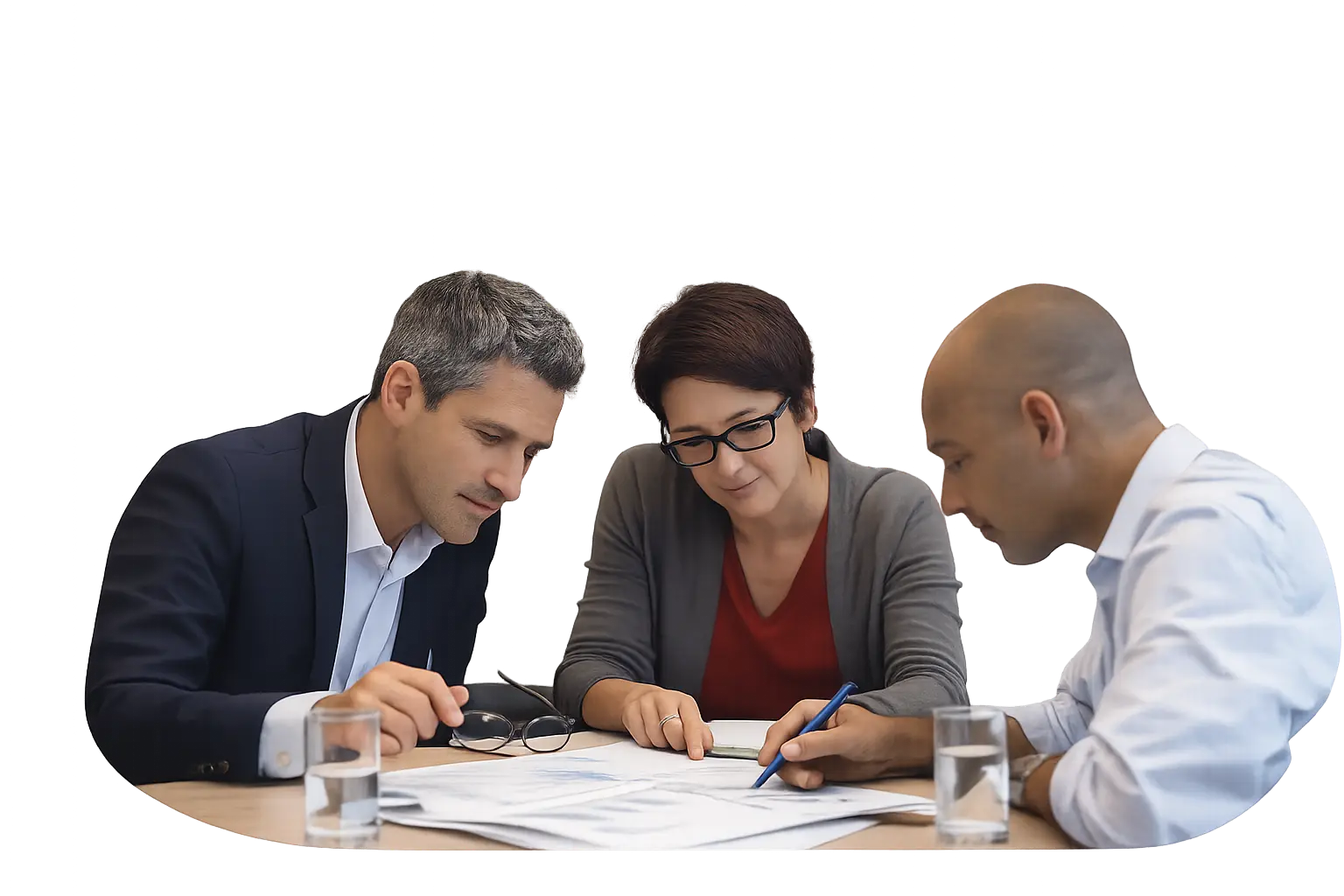 Session de travail entre formateurs et responsables élus, centre de formation élu